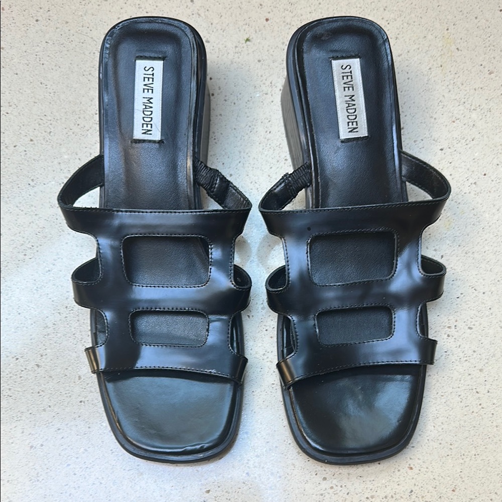 Steve Madden Black Women's Sandals